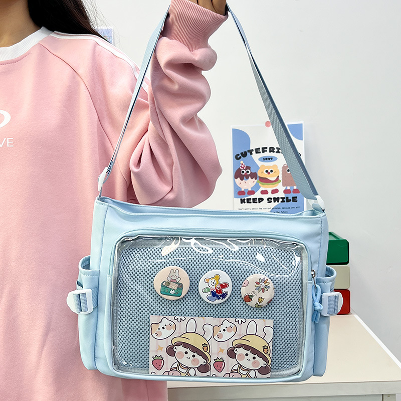 Transparent Badge Display Tote - Anime Tote Bag recension och pris